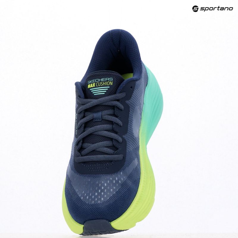 Dámske bežecké topánky SKECHERS Max Cushioning Endeavour Hallandale navy/lime 9
