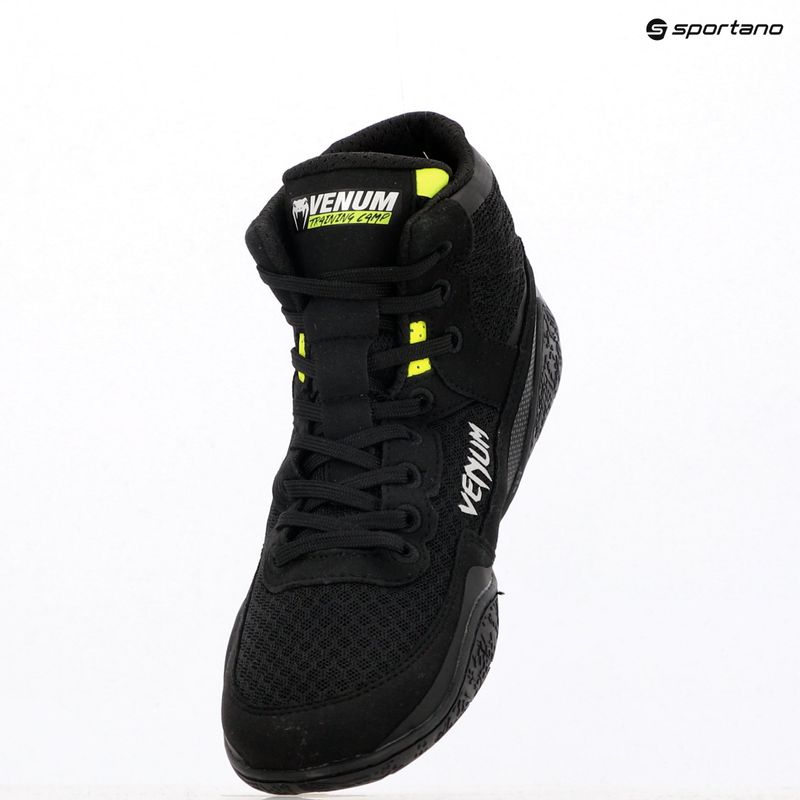Boxerské topánky Venum Training Camp 4.0 Wrestling black/neo green 11