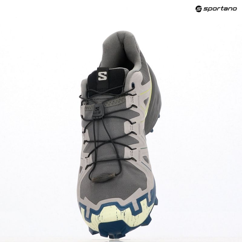 Pánske bežecké topánky Salomon Speedcross 6 castlerock/lime cream/poseidon 12