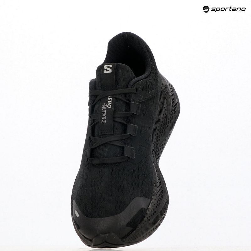 Pánske bežecké topánky Salomon Aero Glide 3 black/black/ftw silver 9