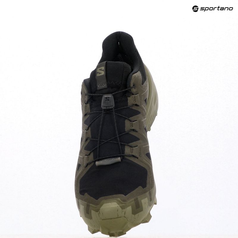 Pánske bežecké topánky Salomon Speedcross 6 GTX black/peat/deep lichen green 12