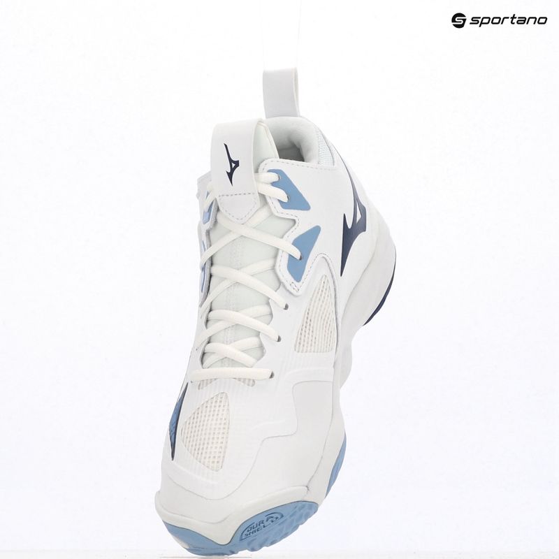 Volejbalové topánky Mizuno Wave Momentum 3 Mid biele/bellwether modré/belair modré 9