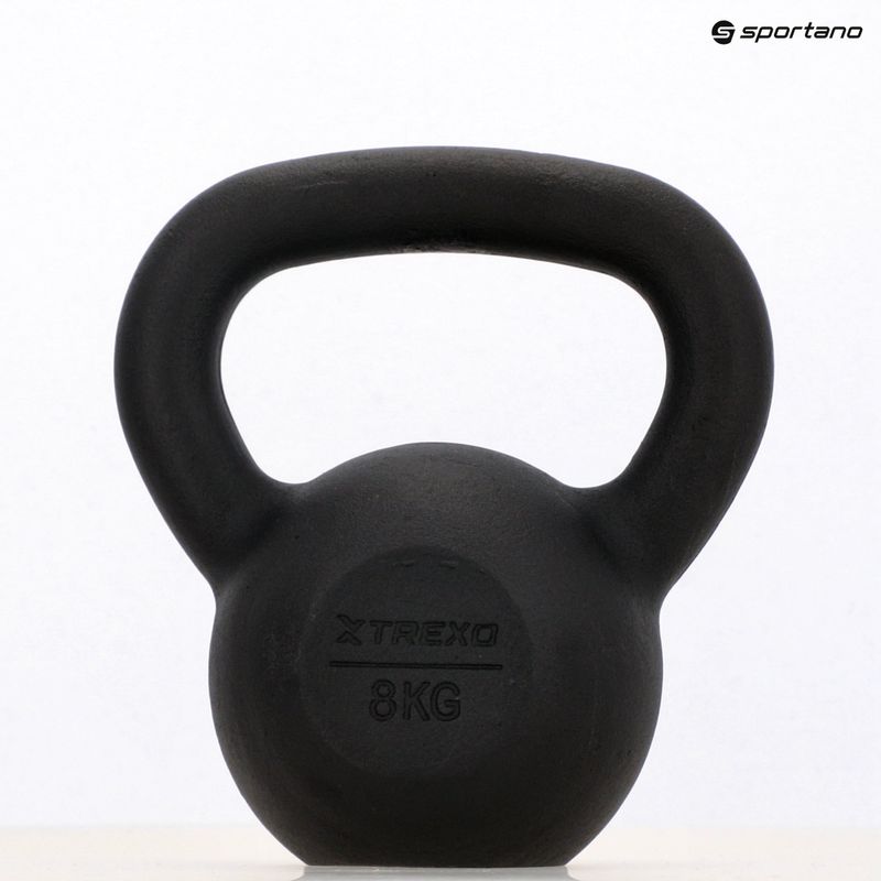 Liatinový kettlebell TREXO 8kg black 8