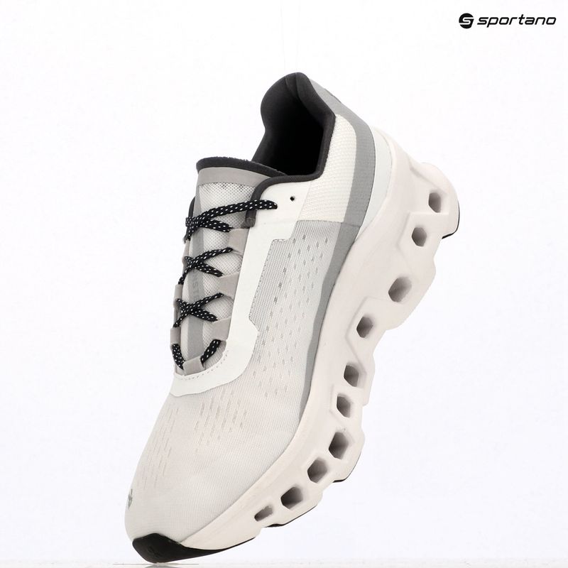 Pánske bežecké topánky On Running Cloudmonster allwhite 9