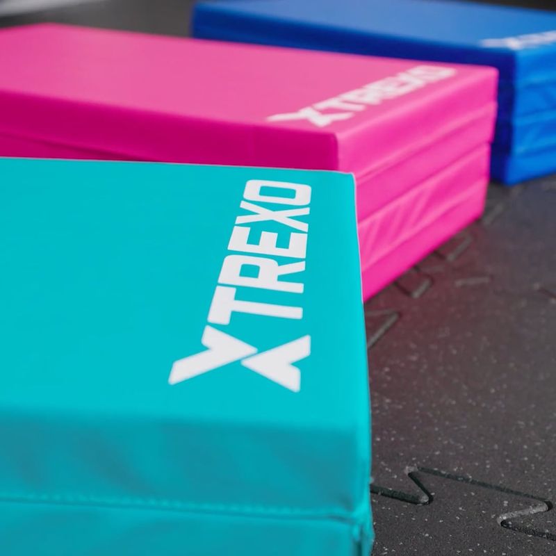 Skladací gymnastický matrac XTREXO 180 x 60 x 5 cm blue 15