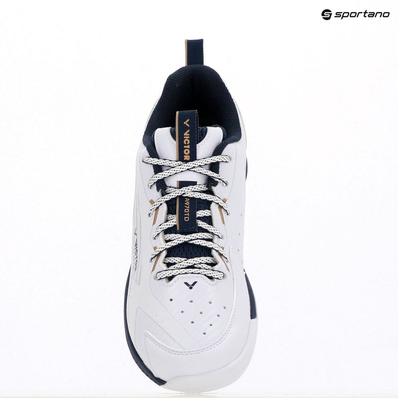 Pánske bedmintonové topánky VICTOR A970TD AX bright white/light gold 13