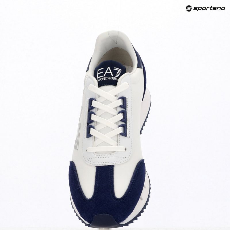 Topánky EA7 Emporio Armani Black & White Vintage white/medieval blu 12