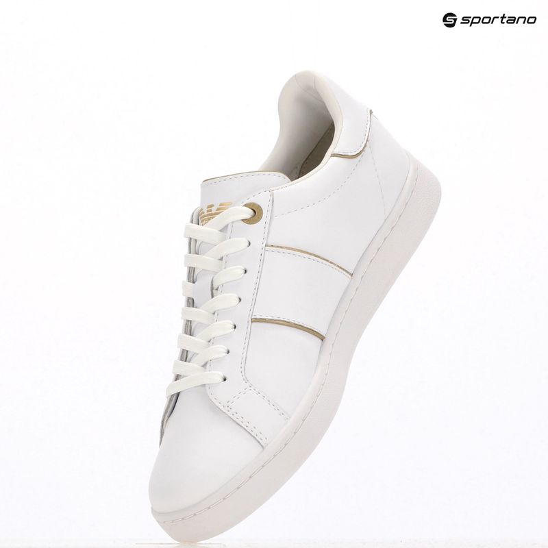 Topánky EA7 Emporio Armani Classic Logo full wht/gold detail 12