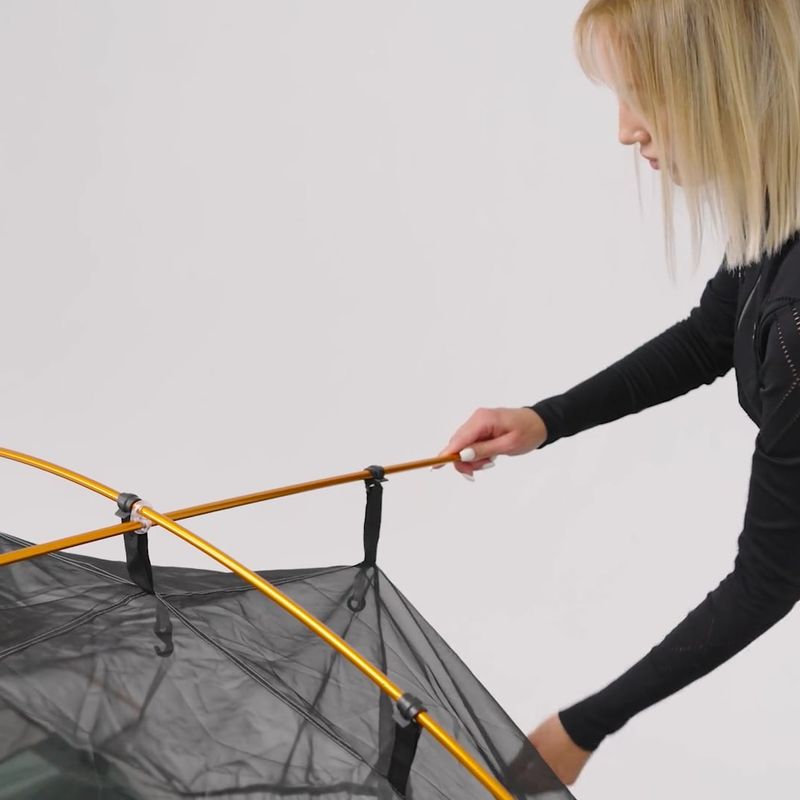 Ultralehký turistický stan pre 2 osoby KADVA EXPEDIT 2 PRO šedozelený 23