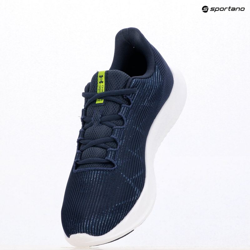 Pánske bežecké topánky Under Armour Charged Speed Swift washed navy/black/high vis yellow 9