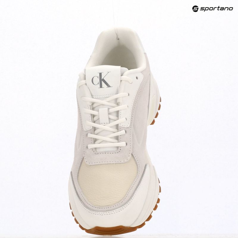 Pánske topánky Calvin Klein YM0YM01289 Hike Runner HF Leather Mix bright white/creamy white/eggshell 9