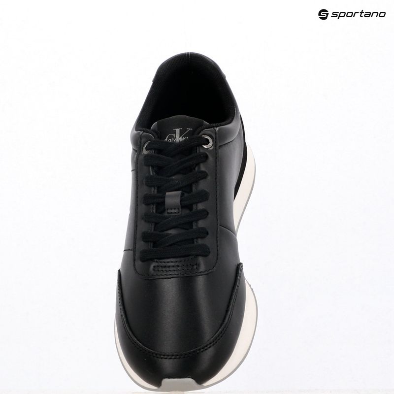 Dámske topánky Calvin Klein YW0YW01942 Retro Runner Lace Up Leather MG black/formal gray 9
