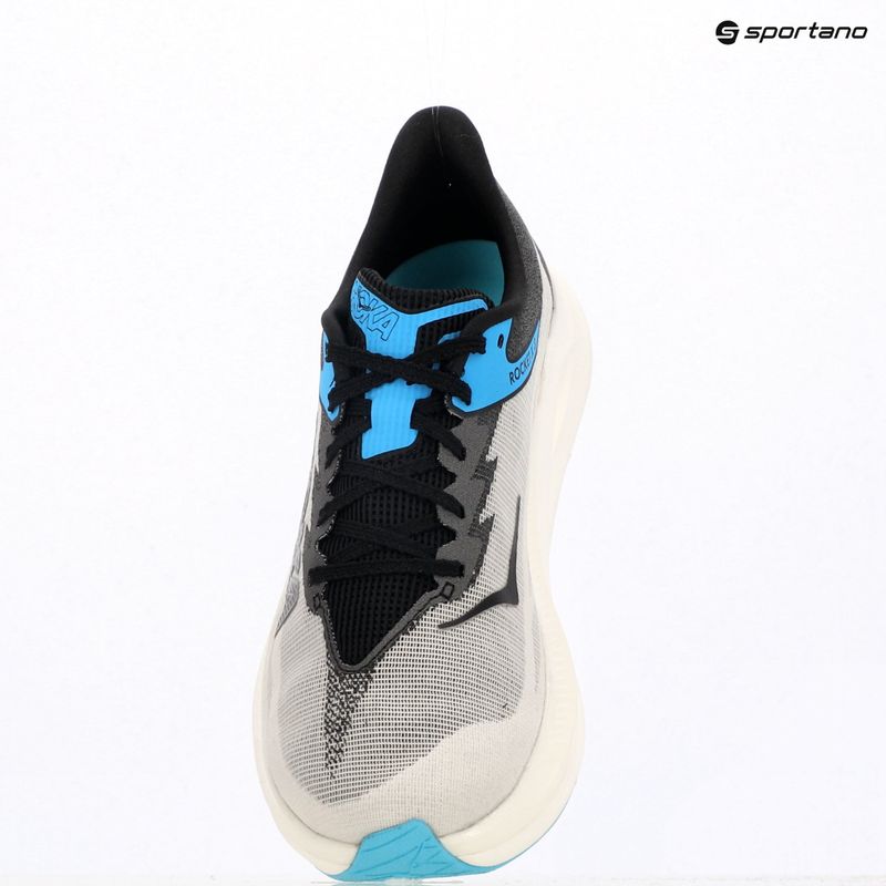 Bežecké topánky HOKA Rocket X 3 white/black 15