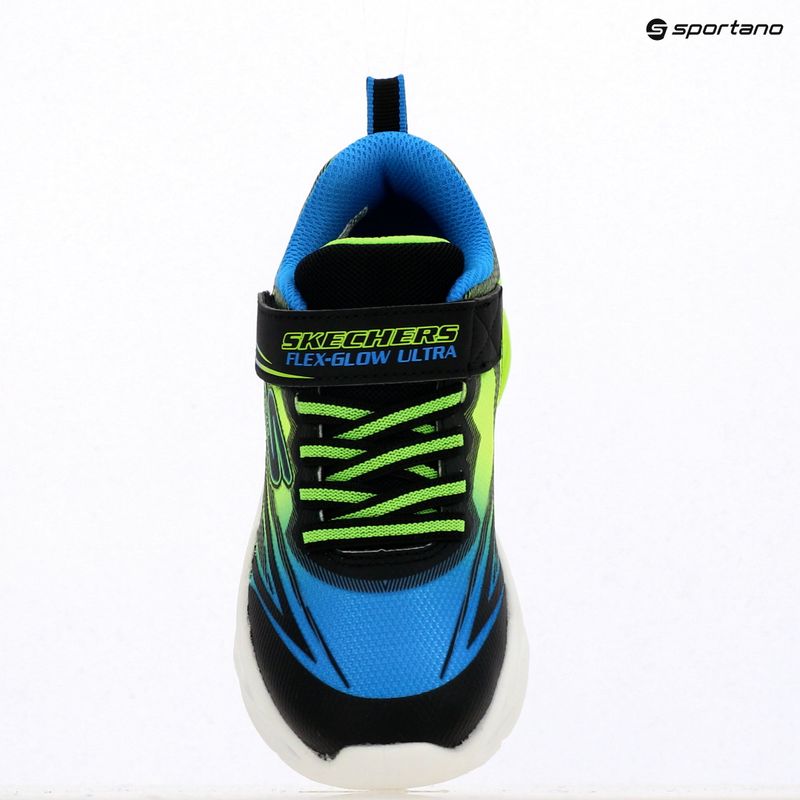 Detské topánky SKECHERS Flex-Glow Ultra black/blue/lime 16