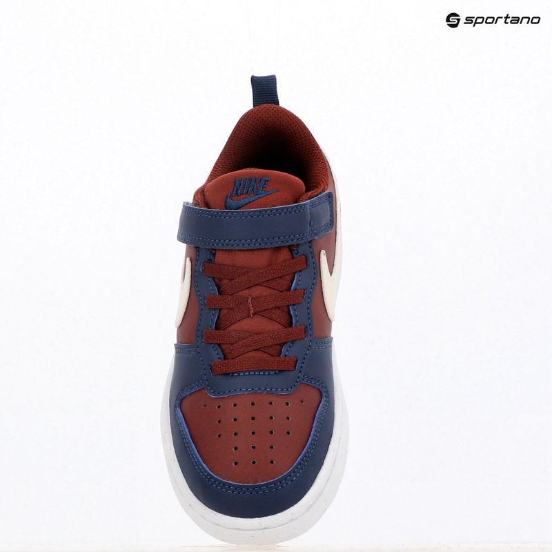 Detské topánky Nike Court Borough Low Recraft dark team red/soft pearl/midnight navy 9