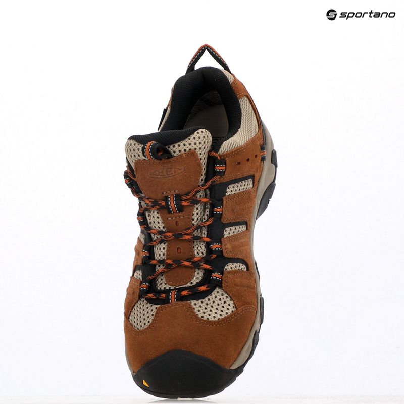 Pánske trekové topánky KEEN Headout Waterproof bison/fossil orange 11