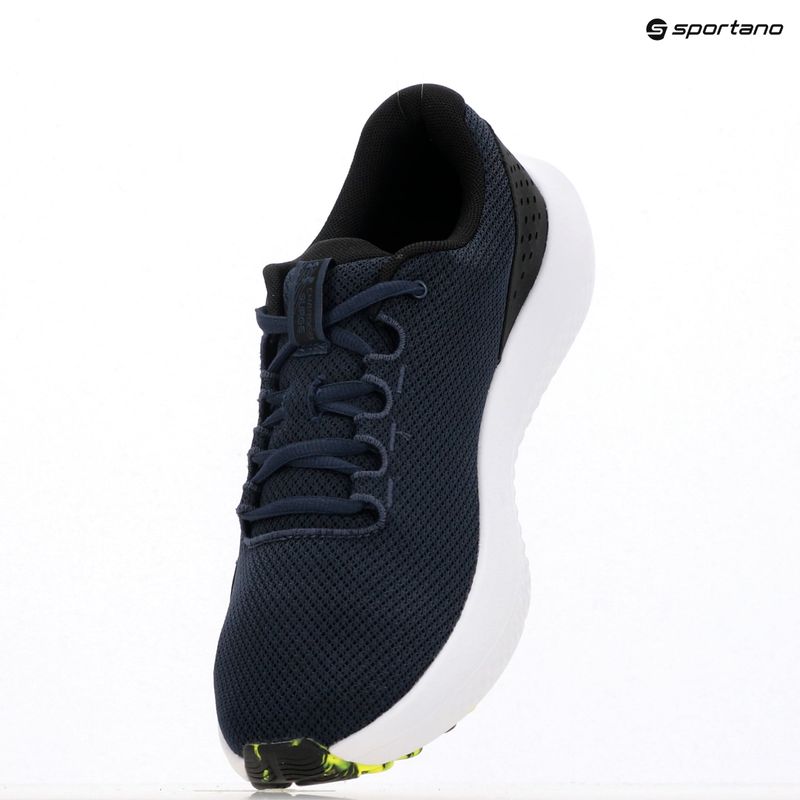 Pánske bežecké topánky Under Armour Charged Surge 4 washed navy/black/high vis yellow 9
