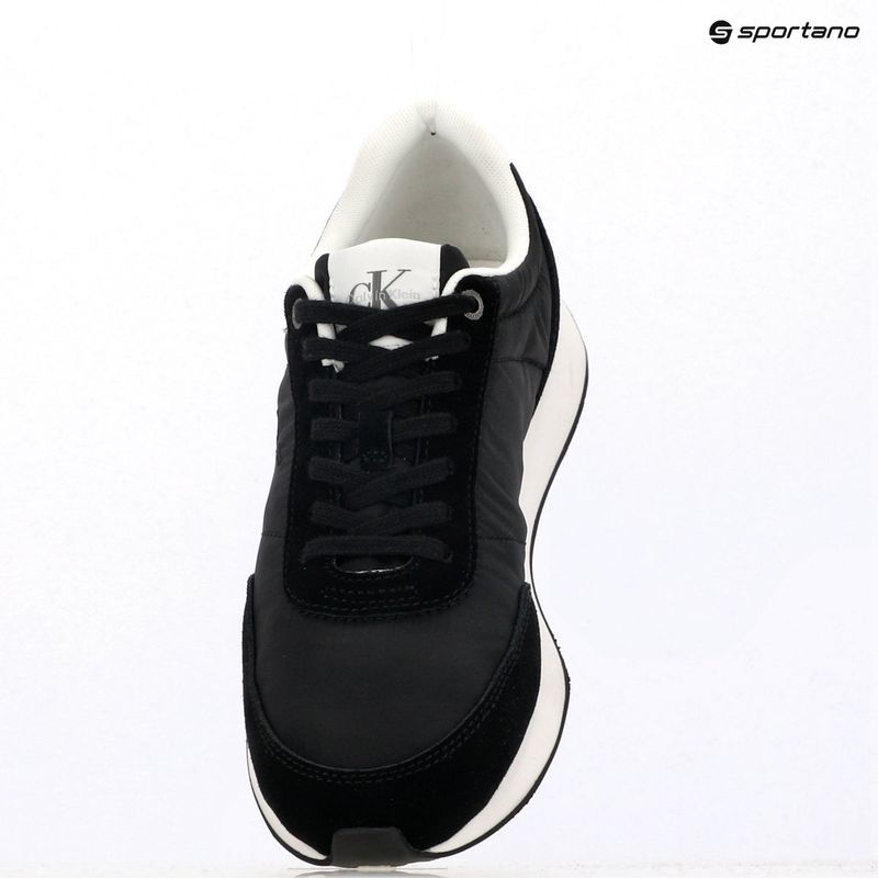 Dámske topánky Calvin Klein YW0YW01990 Retro Runner Lace Up Nylon MG black/bright white 9