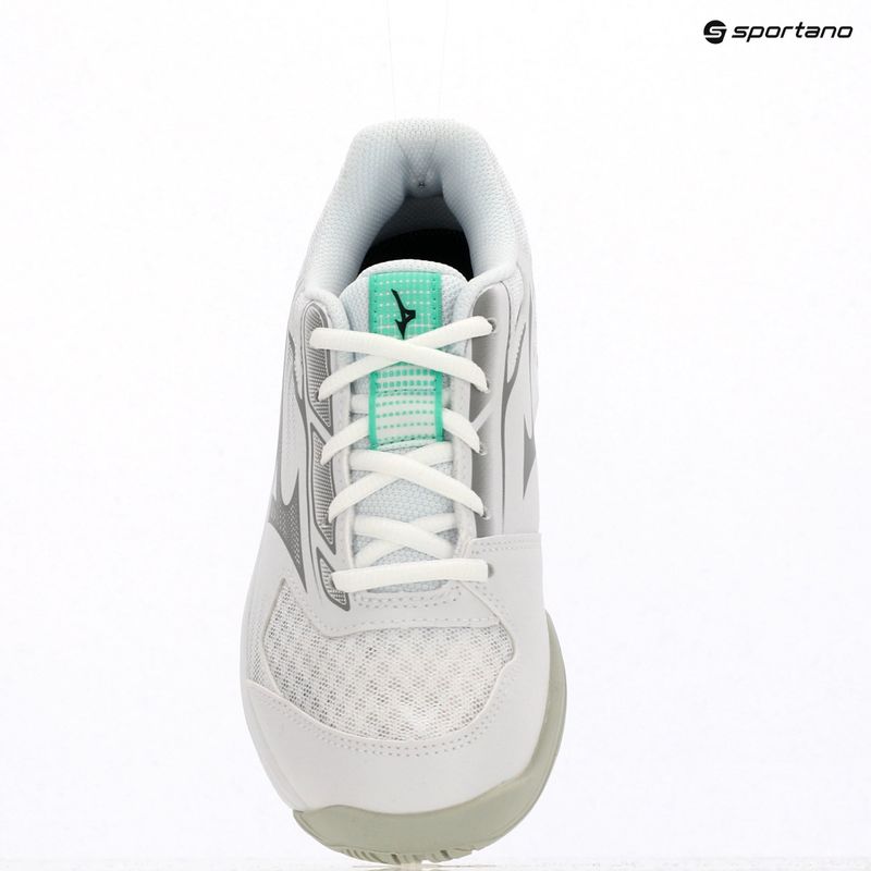 Detské volejbalové topánky Mizuno Cyclone Speed 5 white/black/frozen emerald 13