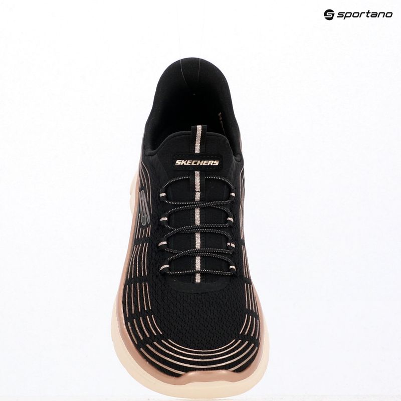 Dámske topánky SKECHERS Summits Plus Soft Luster black/rose gold 15