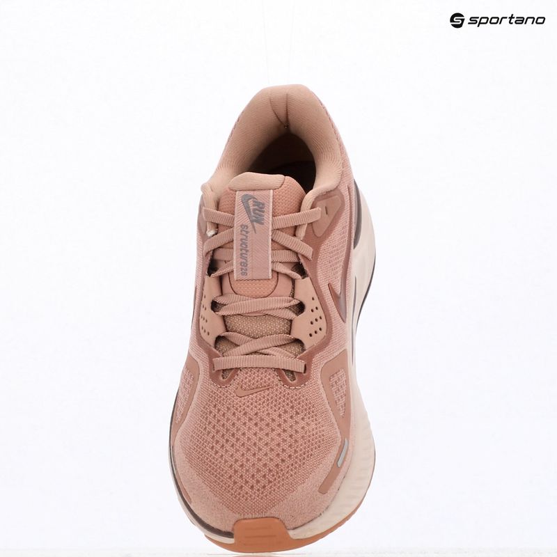 Dámske bežecké topánky Nike Structure 26 particle pink/taupe grey/silt red/metal rose gold 12