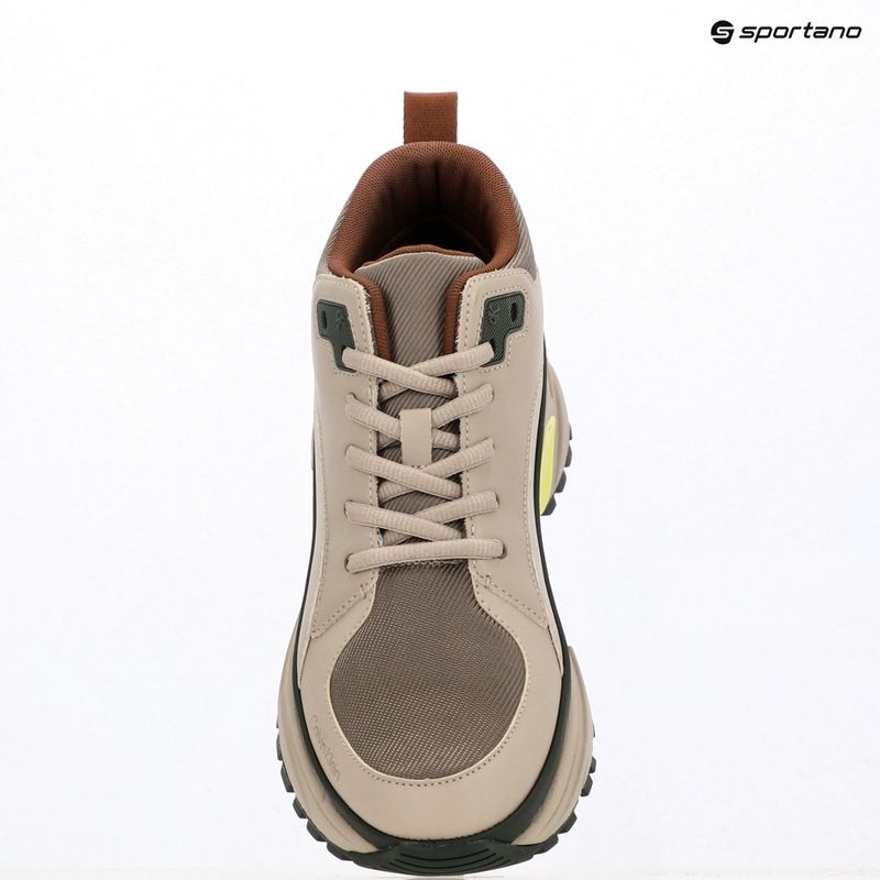 Pánske topánky Calvin Klein YM0YM01418 Hike Runner Mid Laceup Tech Mix desert taupe/smog/sorrel/thyme 9