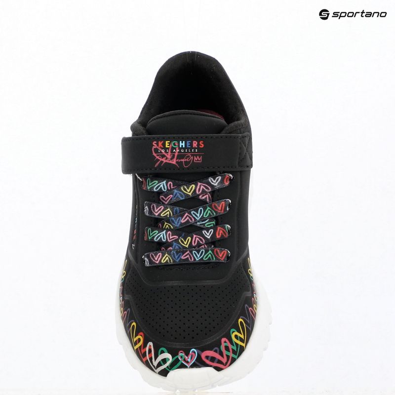 Detské topánky SKECHERS Uno Lite Heart Craze black/multi 12