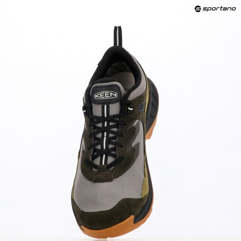 Pánske trekové topánky KEEN Hightrail Waterproof Steel grey/forest night 9