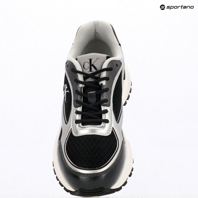 Dámske topánky Calvin Klein YW0YW02063 Hike Runner Lace Up Mesh Mix black/silver 9