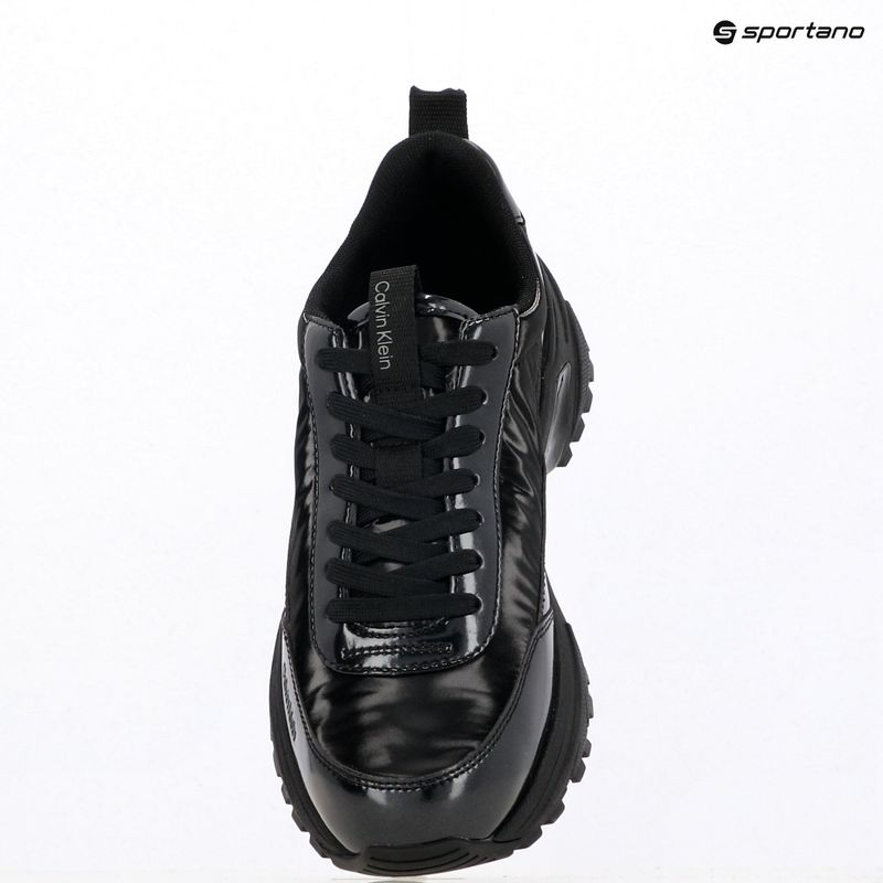 Dámske topánky Calvin Klein YW0YW02043 Hike Runner Lace Up Pearl Nylon triple black 9