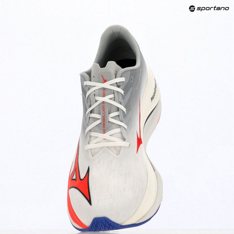 Pánske bežecké topánky Mizuno Wave Rebellion Flash 3 white/fiery coral 2/iris bloom 10