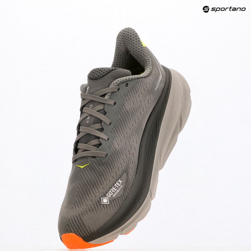 Pánske bežecké topánky HOKA Clifton 9 GTX asphalt grey/gravel 9