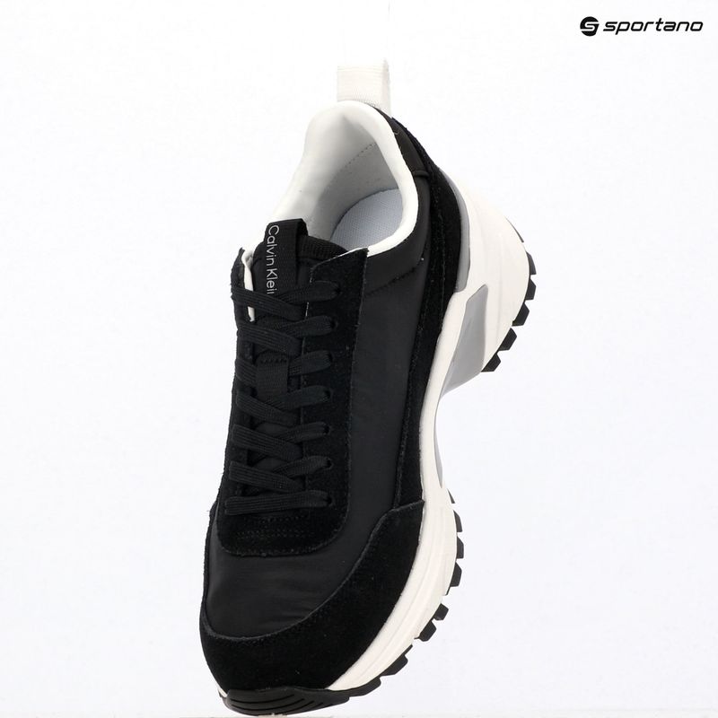 Dámske topánky Calvin Klein YW0YW02075 Hike Runner Mg Nylon Mix black/bright white 9