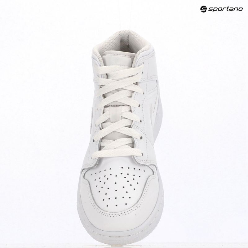 Detské topánky Nike Jordan 1 Mid white/white/white 9