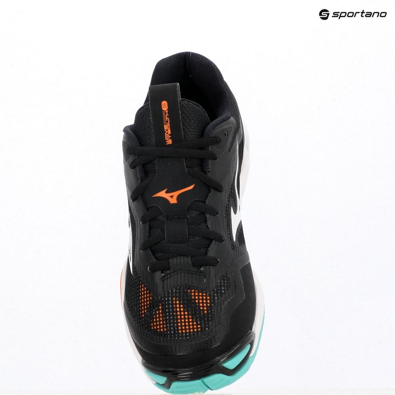 Hádzanárske topánky Mizuno Wave Stealth 6 black/tangelo/ice green 9