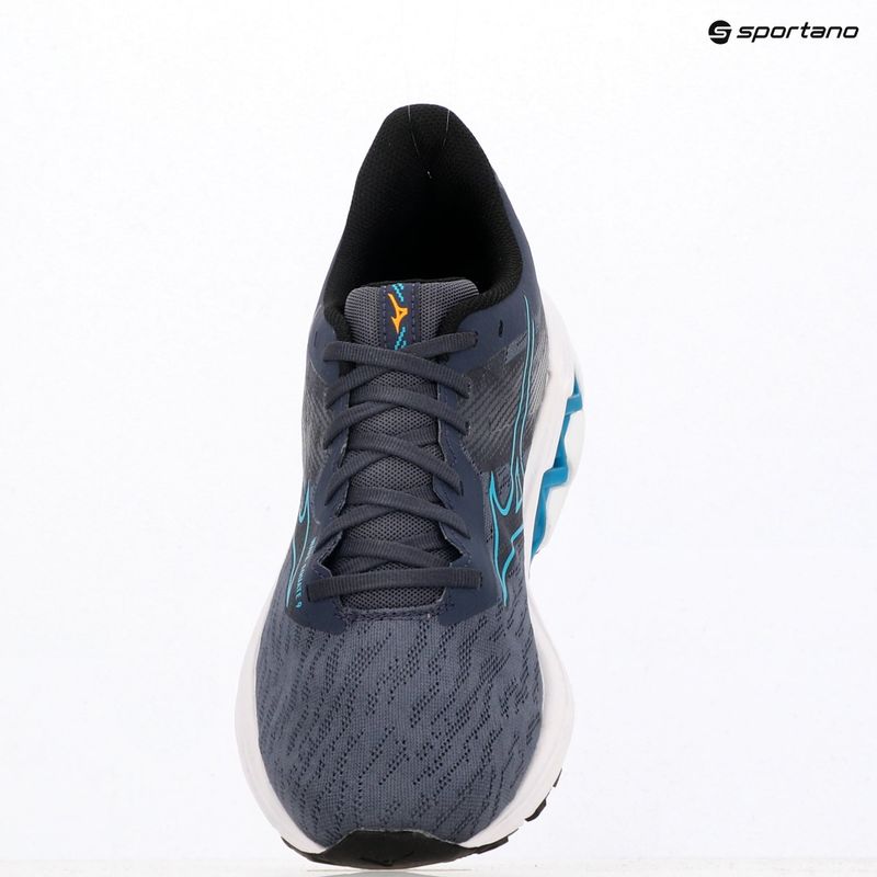 Pánske bežecké topánky Mizuno Wave Equate 9 odyssey gray/capri breeze/black 9