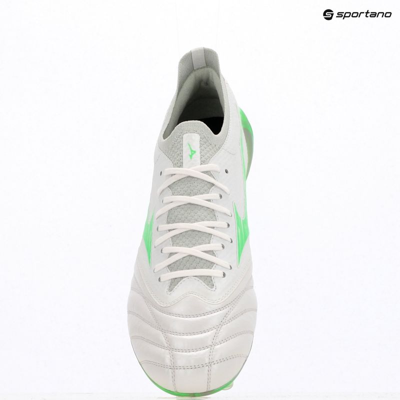 Pánske kopačky Mizuno Morelia Neo IV Β Elite MD white/neon green/cool gray 3c 9