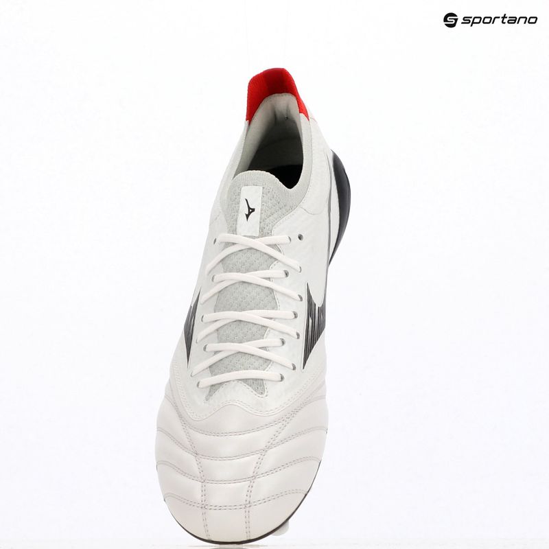 Pánske kopačky Mizuno Morelia Neo IV Β Elite MD White/Black/Chinese Red 9