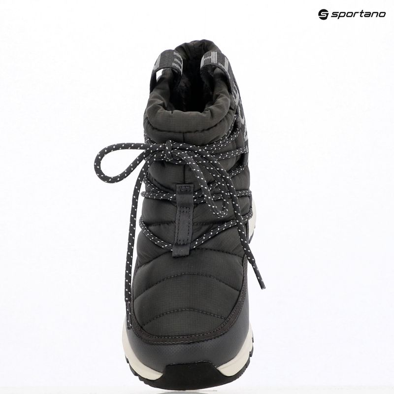 Dámske snehule The North Face Thermoball Lace Up WP anthracite grey/white ash 10