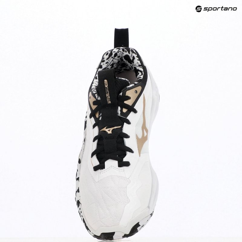Halové  topánky Mizuno Wave Stealth Neo 2 white/black/gold 15