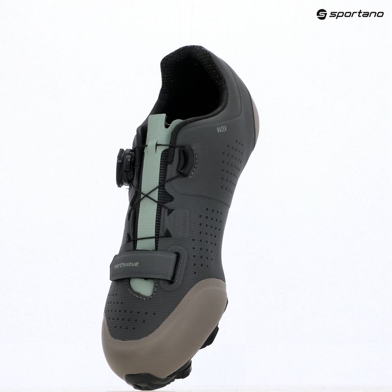 Pánske MTB cyklistické topánky Northwave Razer dark grey/sage 12