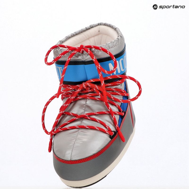 Dámske snehové topánky Moon Boot Icon Low Space Racing silver/blue/red 9
