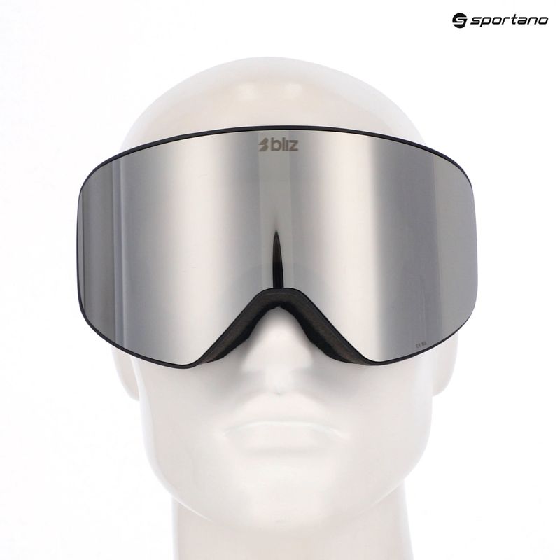 Lyžiarske okuliare Bliz Flow matte black/smoke/silver mirror 11
