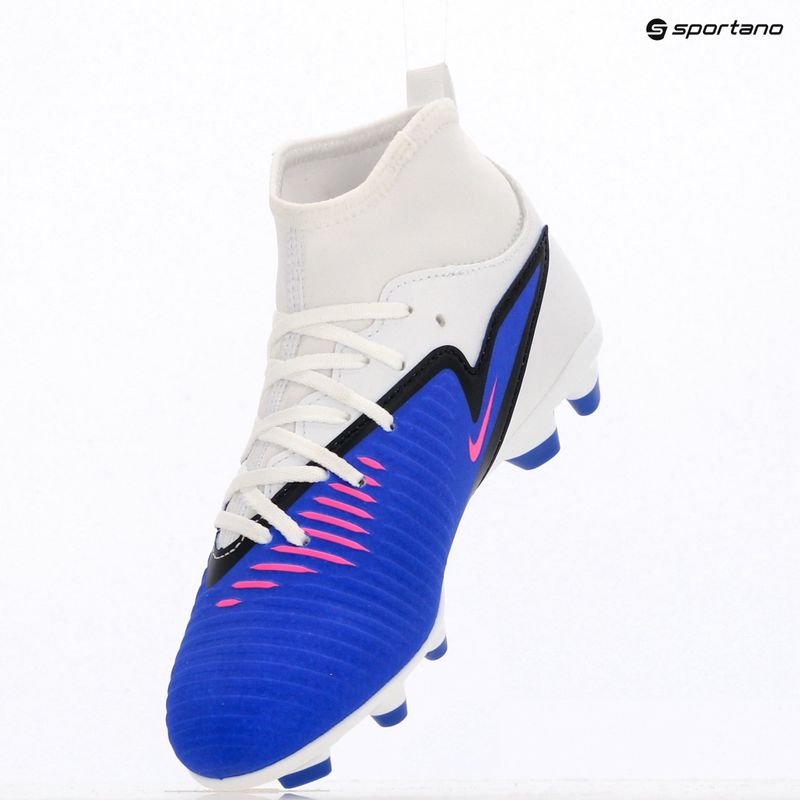 Detské futbalové kopačky Nike Phantom 6 High Club FG/MG racer blue/white/pink blast 19