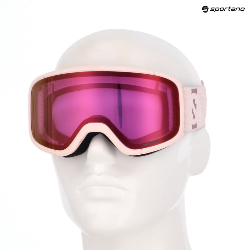 Lyžiarske okuliare Salomon Aksium 2.0 S heavenly pink/ml ruby 12