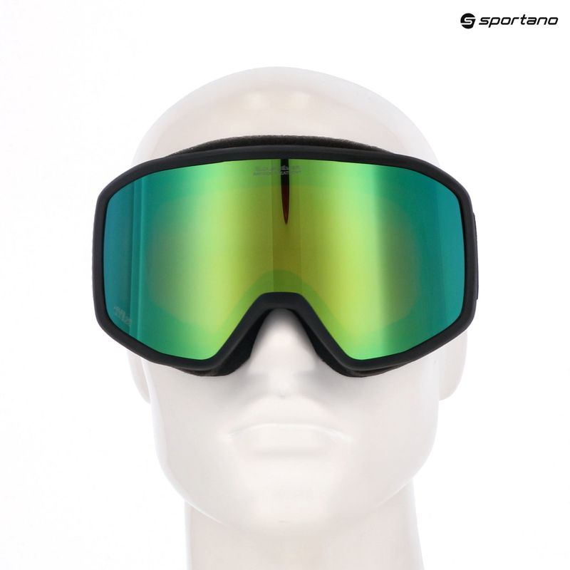 Pánske snowboardové okuliare Quiksilver Harper black/clux ml green 6