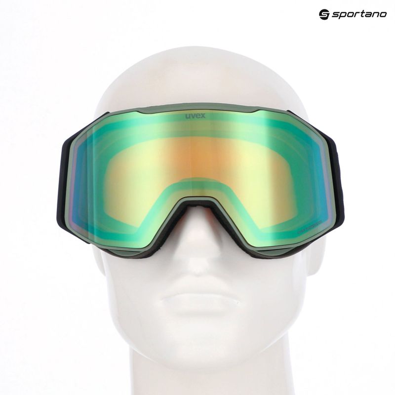 Lyžiarske okuliare UVEX Gravity FM oxide matt green/mirror opal/orange/clear 6