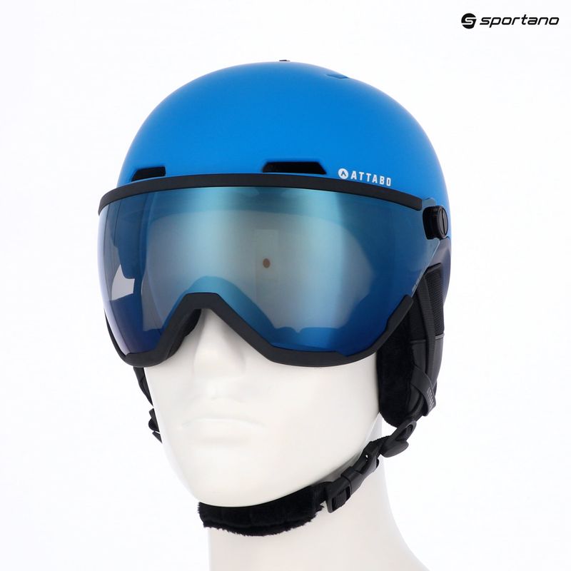 Detská lyžiarska prilba ATTABO Avens 2.0 Jr Visor blue 19