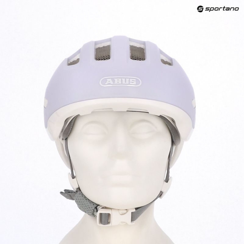 Detská cyklistická prilba ABUS Smiley 3.0 ACE LED pure lavender 9