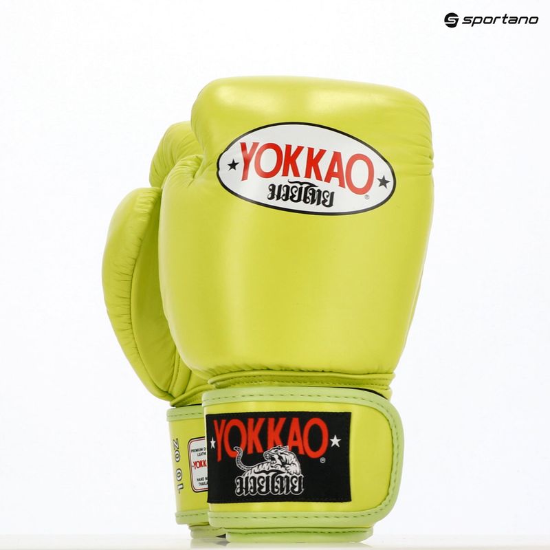 YOKKAO Matrix lime punch pánske boxerské rukavice 5